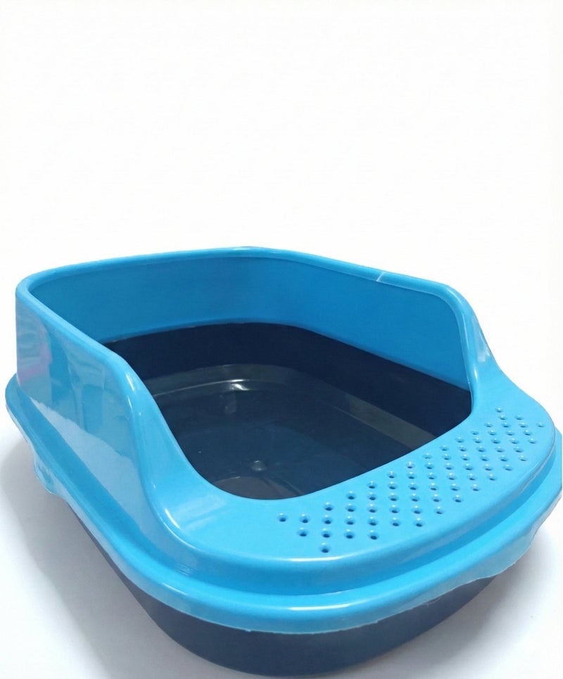 صندوق فضلات للقطط بتصميم ذكي ومريح مع جاروف - Image 2